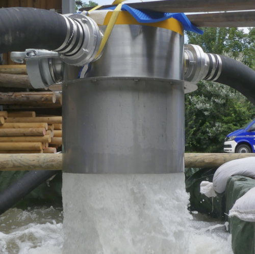 Schacht-Einlauf-Tonne Industrie THW Modell: WP2 (FF-AA) Storz- Kupplungen